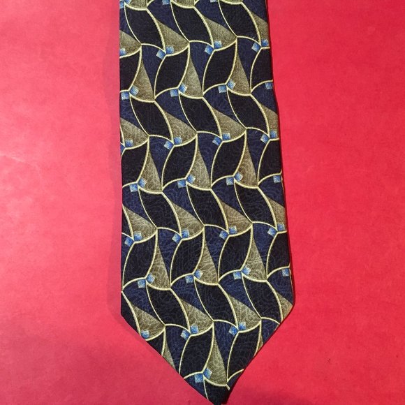 Green-Blue Multi Style Tie by Savile Row - Picture 1 of 2